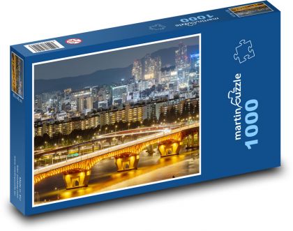 Republic of Korea - Bridge in the City - Puzzle 1000 pieces, size 60x46 cm 