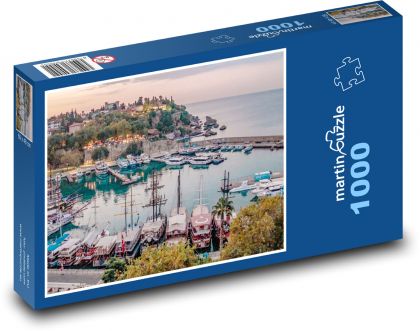 Prístav Antalya - Puzzle 1000 dielikov, rozmer 60x46 cm