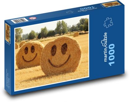 Slama v poli - Puzzle 1000 dielikov, rozmer 60x46 cm