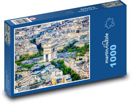 Paríž, Francúzsko - Puzzle 1000 dielikov, rozmer 60x46 cm