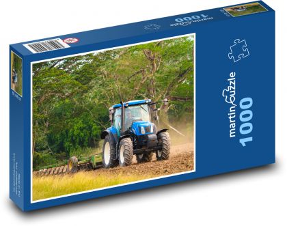 Ackerschlepper pflügt Felder - Puzzle - 1000 Teile