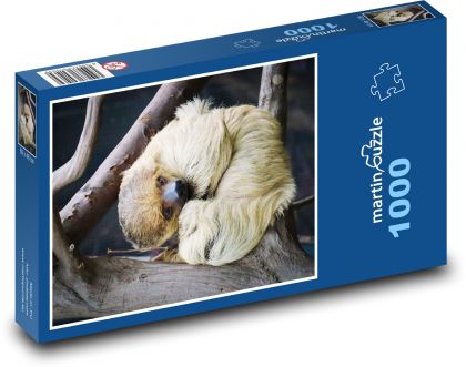 Lenochod v zoo - Puzzle 1000 dílků, rozměr 60x46 cm