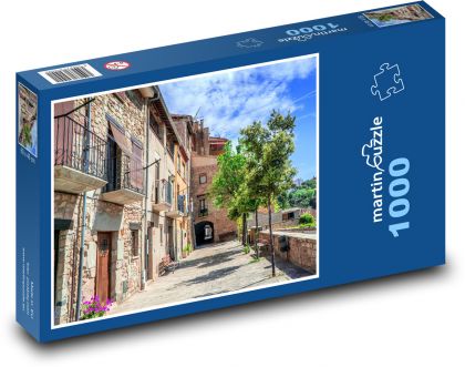 Vidiecka ulica - Puzzle 1000 dielikov, rozmer 60x46 cm