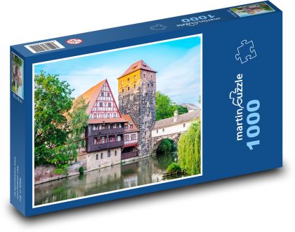 Nuremberg - river - Puzzle 1000 pieces, size 60x46 cm 