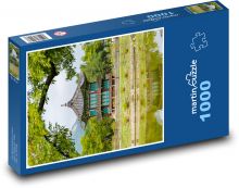 Hyangwonjeong Pavilion - Soul, Jižní Korea Puzzle 1000 dílků - 60 x 46 cm