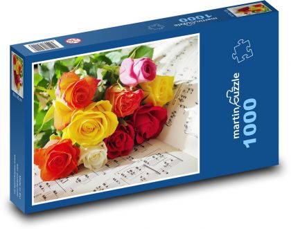 Rosen - Strauß - Puzzle - 1000 Teile