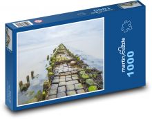 Der Steinweg im Wasser Puzzle 1000 Teile - 60 x 46 cm
