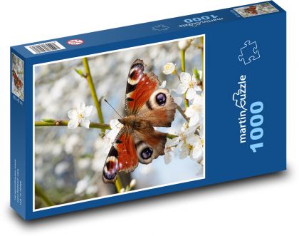 Motyl - Puzzle 1000 elementów, rozmiar 60x46 cm