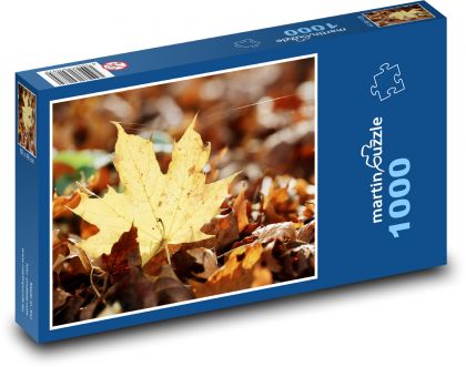 Javorový list - Puzzle 1000 dielikov, rozmer 60x46 cm