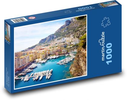 Francúzska riviéra - jachty - Puzzle 1000 dielikov, rozmer 60x46 cm