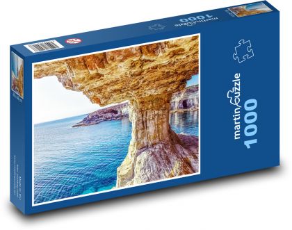 Kypr - jeskyně v moři - puzzle 1000 dílků