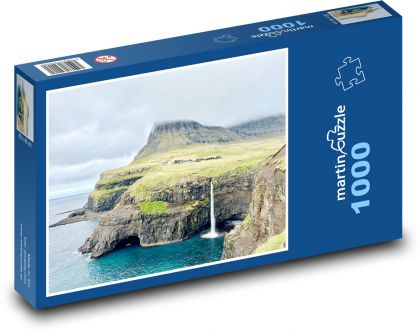 Waterfall in the sea - Denmark - Puzzle 1000 pieces, size 60x46 cm 