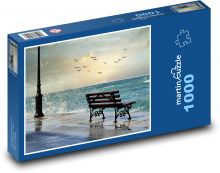 Waves off the Greek coast Puzzle 1000 pieces - 60 x 46 cm 