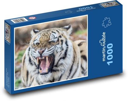 Angry Tiger - Puzzle 1000 pieces, size 60x46 cm 
