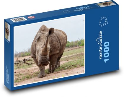 Rhino in Africa - Puzzle 1000 pieces, size 60x46 cm 