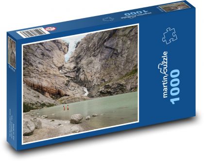 Gletschersee in den Bergen - Puzzle - 1000 Teile