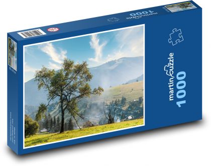 Stromy na louce - Německo - puzzle 1000 dílků