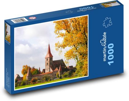 Kirche in der Herbstlandschaft - Puzzle - 1000 Teile