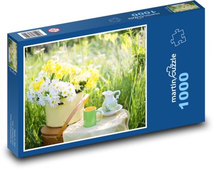 Stokrotki - kwiaty letnie - Puzzle 1000 elementów, rozmiar 60x46 cm