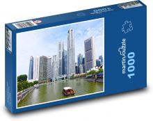 Singapur - rieka Puzzle 1000 dielikov - 60 x 46 cm 