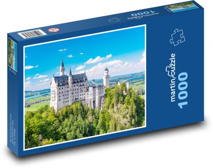 Neuschwanstein - zámek, Německo - puzzle 1000 dílků