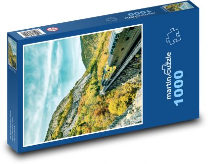 Vlak - železnice - puzzle 1000 dílků