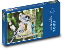Sojka - ptactvo Puzzle 1000 dílků - 60 x 46 cm