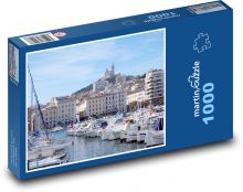 Marseille - starý prístav Puzzle 1000 dielikov - 60 x 46 cm