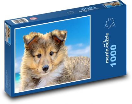 Pies - Szczeniak - Puzzle 1000 elementów, rozmiar 60x46 cm