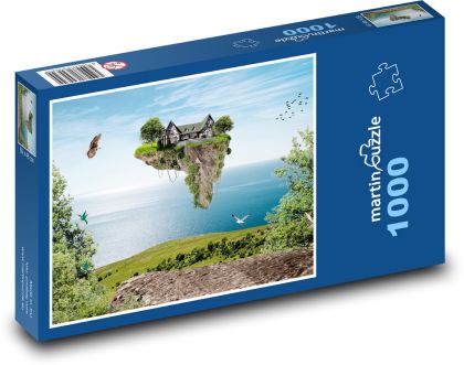 Wyspa w powietrzu - Puzzle 1000 elementów, rozmiar 60x46 cm