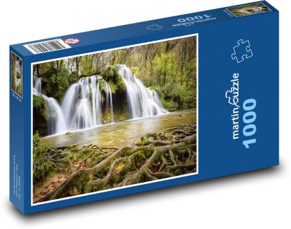 Wodospad - kaskada - Puzzle 1000 elementów, rozmiar 60x46 cm