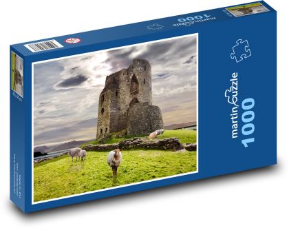 Ovce na hrade - Puzzle 1000 dielikov, rozmer 60x46 cm