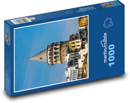 Wieża Galata, Stambuł - Puzzle 1000 elementów, rozmiar 60x46 cm