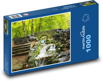 Rzeka w lesie - Puzzle 1000 elementów, rozmiar 60x46 cm