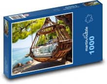 Huśtawka nad morzem Puzzle 1000 elementów - 60x46 cm