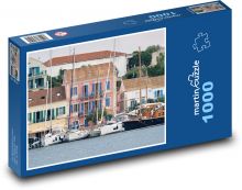 Moře - přístav, lodě Puzzle 1000 dílků - 60 x 46 cm