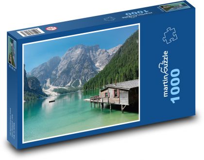 South Tyrol - lake, mountains - Puzzle 1000 pieces, size 60x46 cm 