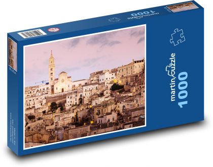 Taliansko - Matera, kamenné domy - Puzzle 1000 dielikov, rozmer 60x46 cm