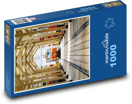 Električka - múzeum, depo - Puzzle 1000 dielikov, rozmer 60x46 cm