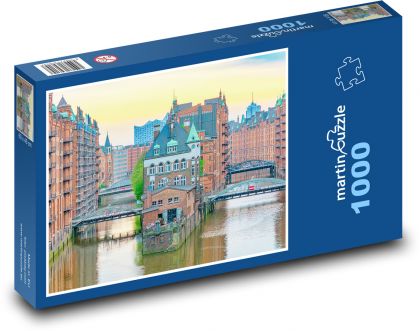 Niemcy - Hamburg - Puzzle 1000 elementów, rozmiar 60x46 cm