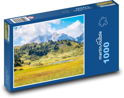 Rakousko - Alpy - Puzzle 1000 dílků, rozměr 60x46 cm