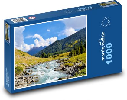 Górska przyroda - Puzzle 1000 elementów, rozmiar 60x46 cm