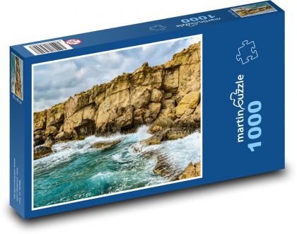 Burzliwe wybrzeże - Cypr - Puzzle 1000 elementów, rozmiar 60x46 cm