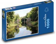 Most - jezero, Německo Puzzle 1000 - 60x46 cm