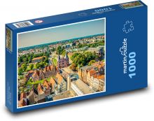 Lübeck - Holštýnské brány, Německo Puzzle 1000 dílků - 60 x 46 cm