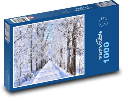 Zimná krajina - Puzzle 1000 dielikov, rozmer 60x46 cm