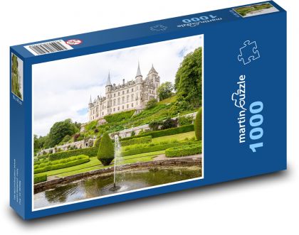 Hrad Dunrobín - Puzzle 1000 dielikov, rozmer 60x46 cm
