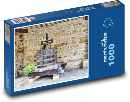 Rustikale Weinpresse - Puzzle - 1000 Teile