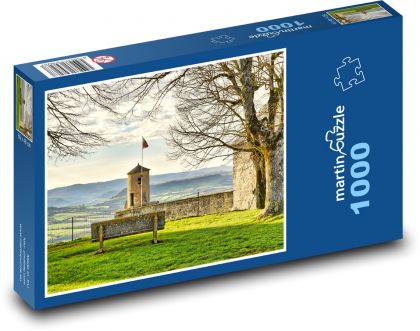 Krajina - strážna veža - Puzzle 1000 dielikov, rozmer 60x46 cm
