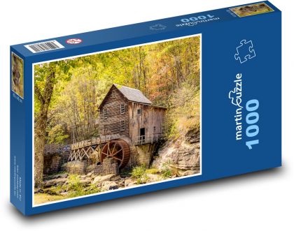 Old mill in the forest - Puzzle 1000 pieces, size 60x46 cm 